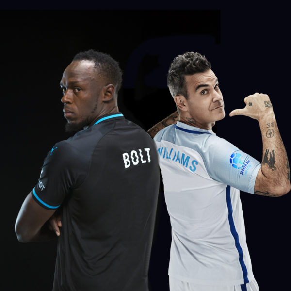 Soccer Aid for Unicef: Usain Bolt and Robbie Williams head up two unlikely team of stars and football legends.