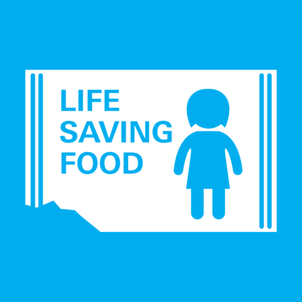 Graphic icon to represent life-saving food