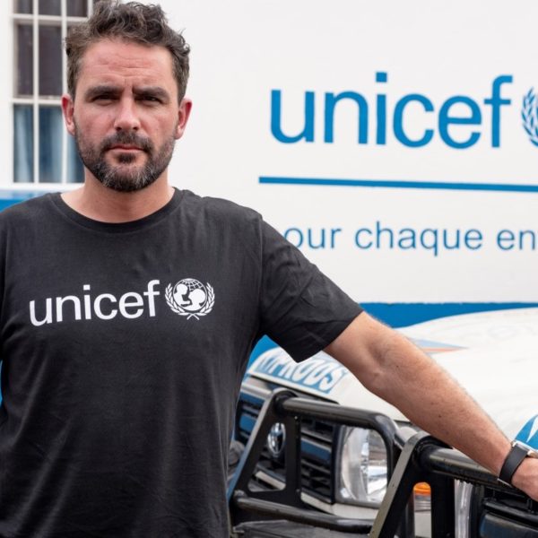 Unicef UK High Profile Supporter Levison Wood at the UNICEF head office in Goma, in the Democratic Republic of the Congo (DRC)